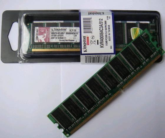 RAM - Kingston 512MB / DDR1 - Bus 400